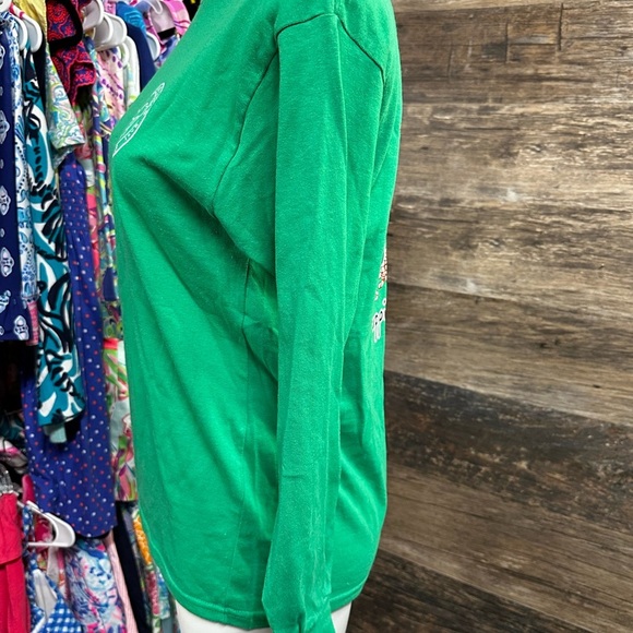 Puppy Love Kids Vibrant Green Long Sleeve Tee with Crew Neck - Picture 3 of 7